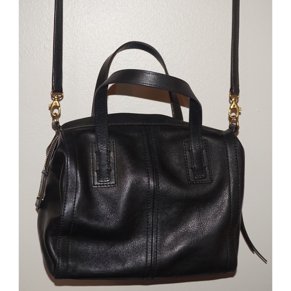 Fossil Black Emma Satchel